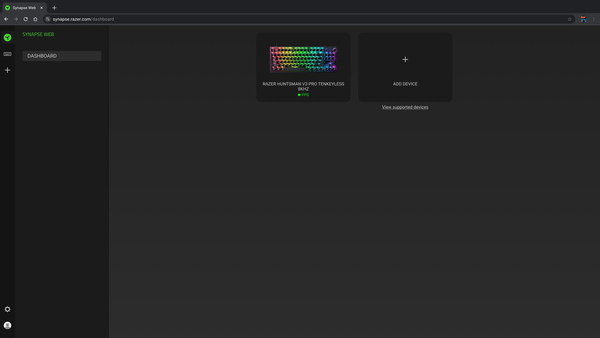 Razerのデバイス設定がウェブブラウザで可能、「Synapse Web」ベータ版公開のスクリーンショット3