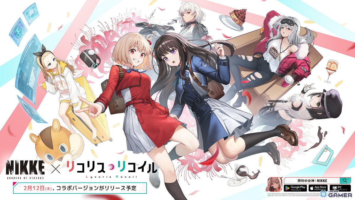 千束とたきなが参戦！「勝利の女神：NIKKE」×「リコリス・リコイル」2月12日コラボ開催のスクリーンショット1
