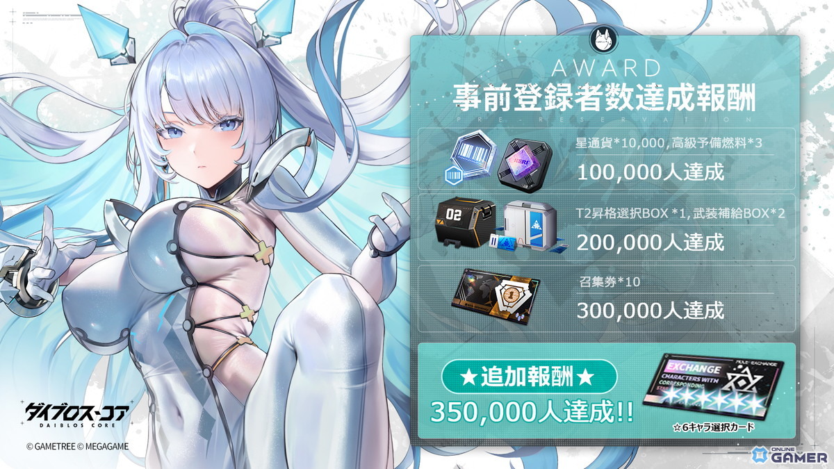 機装美少女RPG「ダイブロス・コア」始動！―最大70連分が手に入るログインイベント開催のスクリーンショット3