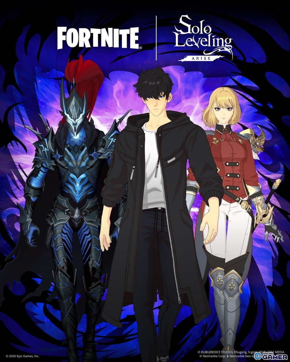 「俺だけレベルアップな件:ARISE」世界観を「フォートナイト」で再現!イグリット&カイセルも参戦のスクリーンショット1