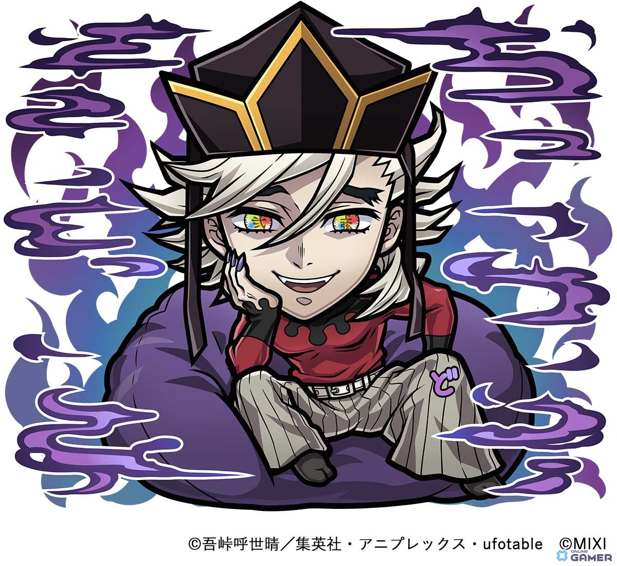 闇属性 ★6　童磨　CV：宮野真守