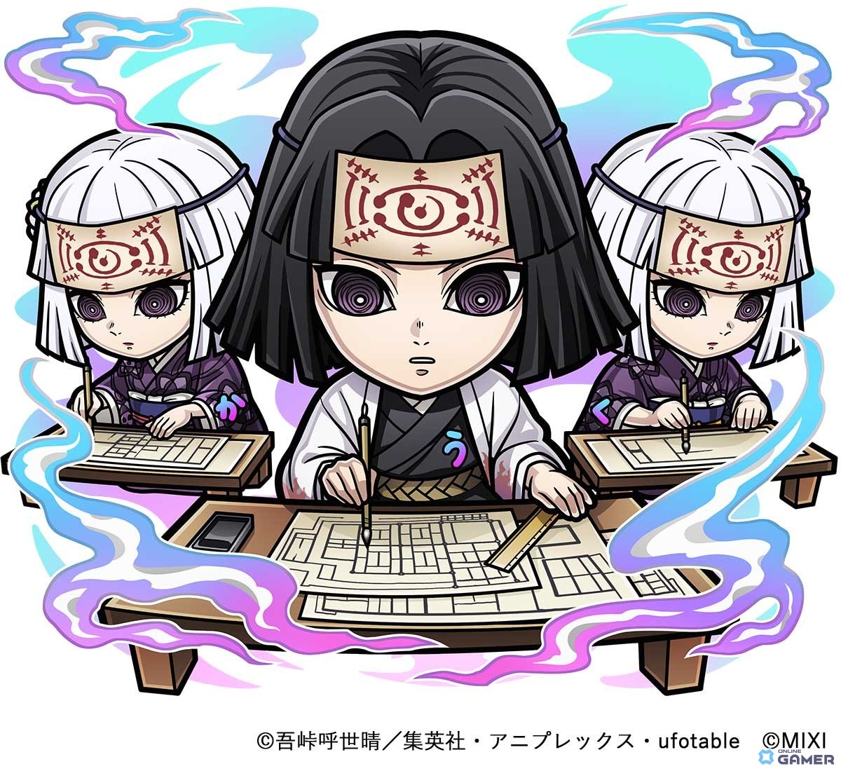 天属性 ★6　産屋敷輝利哉＆かなた＆くいな（進化後）CV：悠木碧