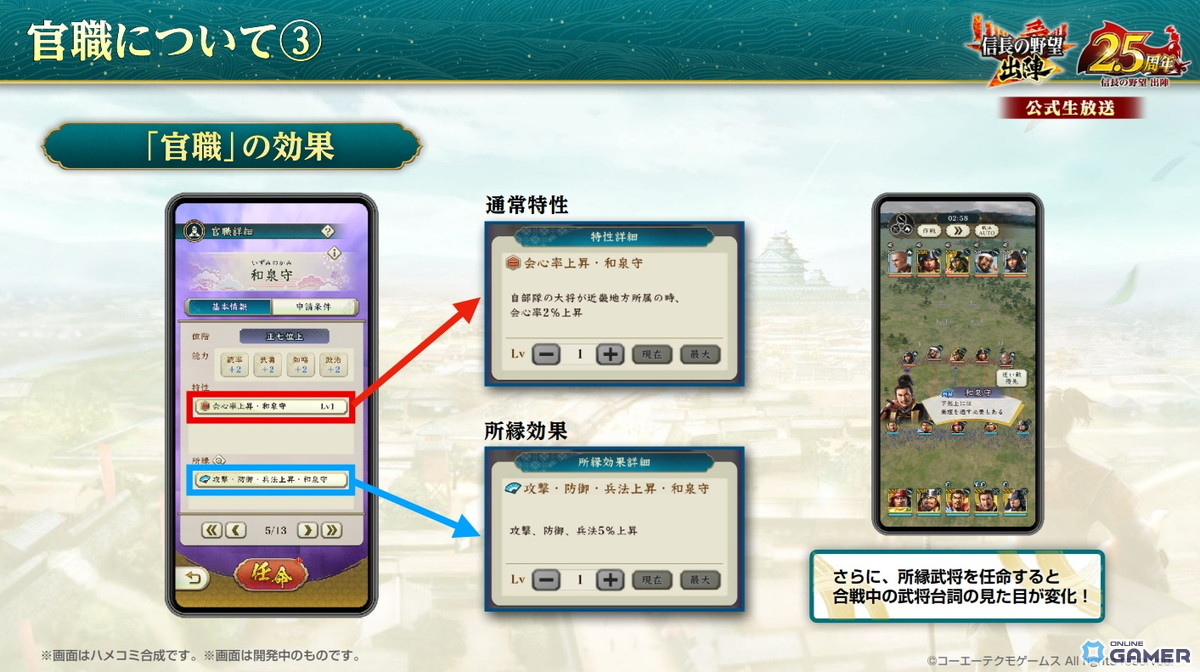 「信長の野望 出陣」2.5周年アップデート配信!新要素“官職”実装&徳川家康SSR登場のスクリーンショット4