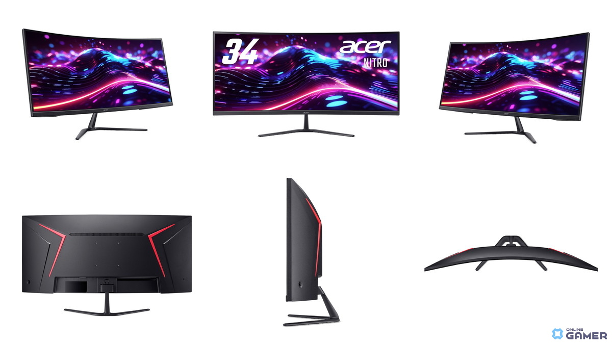 Acer「Nitro ED0」シリーズ登場、最大240Hz対応の湾曲ゲーミングモニター3機種を発売のスクリーンショット2