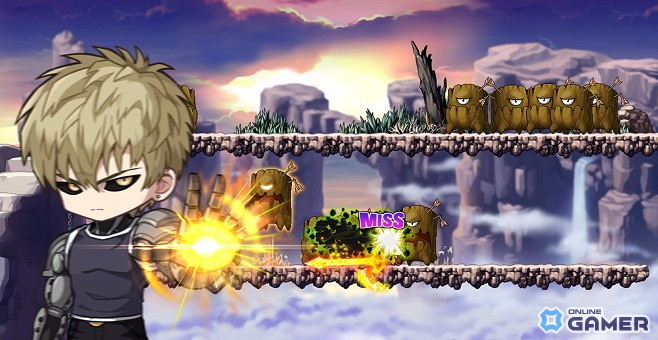 「メイプルストーリー」×「ワンパンマン」コラボ開始！職業「サイタマ」で冒険＆S級ヒーロー参戦のスクリーンショット4