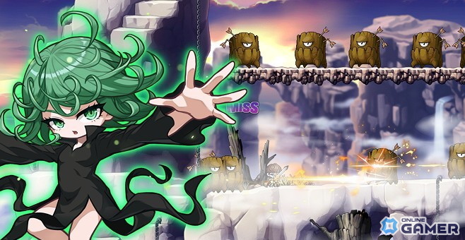 「メイプルストーリー」×「ワンパンマン」コラボ開始！職業「サイタマ」で冒険＆S級ヒーロー参戦のスクリーンショット5