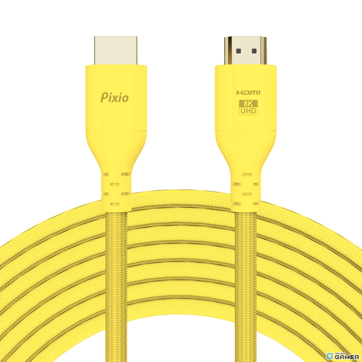 Pixio、HDMI2.1ケーブルに新色イエロー登場!デスクを彩る高耐久ケーブルのスクリーンショット2