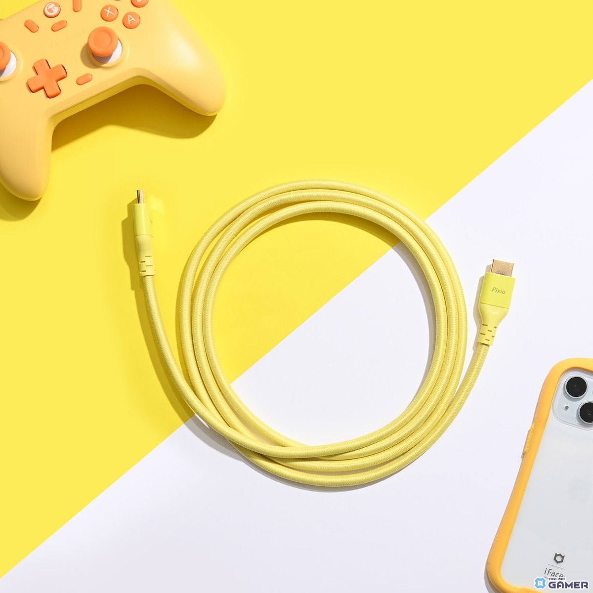 Pixio、HDMI2.1ケーブルに新色イエロー登場!デスクを彩る高耐久ケーブルのスクリーンショット3