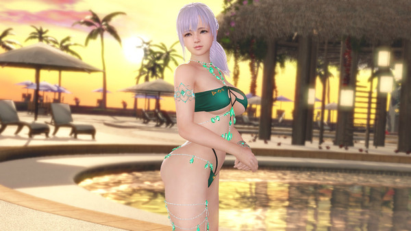 「DEAD OR ALIVE XVV」SSR水着「グリッターグリーン」登場！最大70連無料ガチャも開催のスクリーンショット2