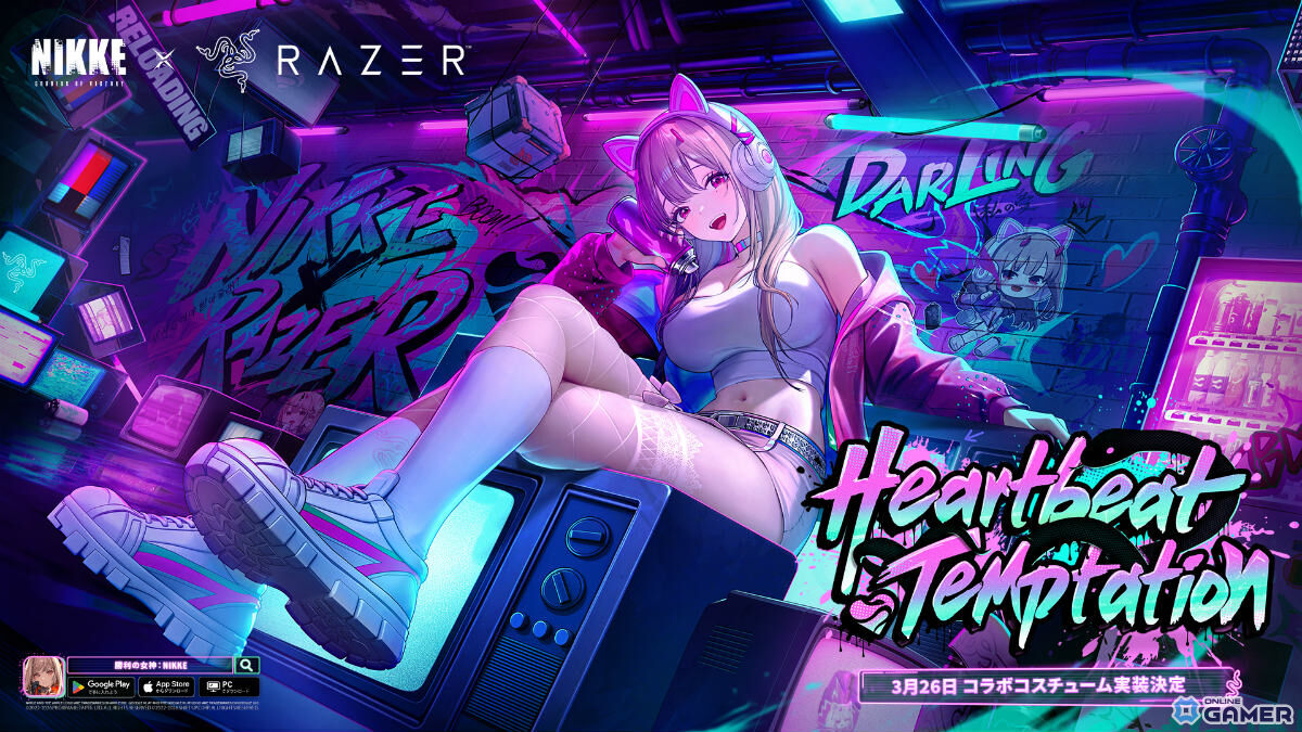 「勝利の女神:NIKKE」×Razerコラボ始動!バイパー限定コス「パンキーストリート」実装のスクリーンショット1