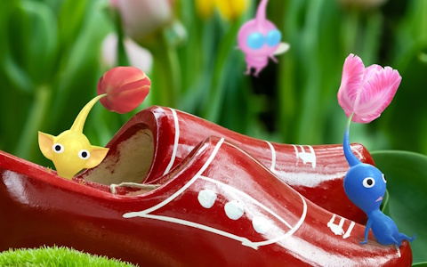 「ピクミンブルーム」チューリップフェス開催！木靴デコピクミン登場＆イースター復刻