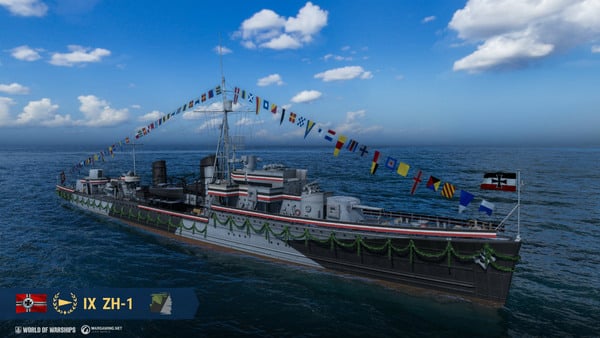「WorldofWarships」独TierIX駆逐艦ZH-1登場―GWイベント&アズレン第八波コラボ発表のスクリーンショット1