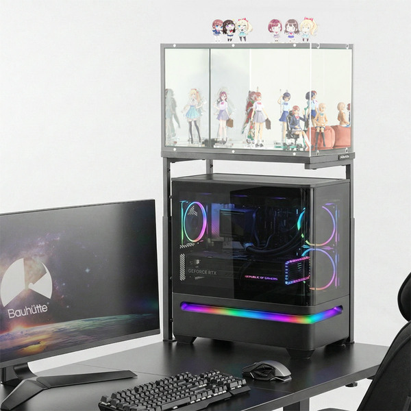 「BHP-50R」3本脚で視界を遮らないPC上ラック登場―フィギュアケース連結で空中展示ものスクリーンショット9