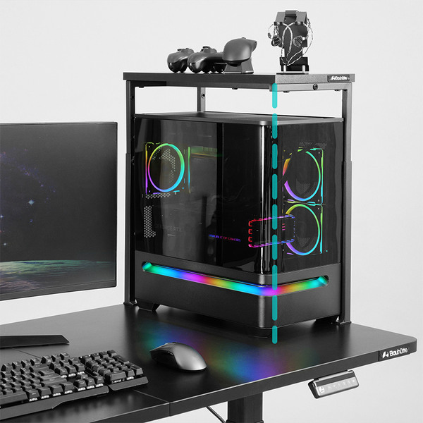 「BHP-50R」3本脚で視界を遮らないPC上ラック登場―フィギュアケース連結で空中展示ものスクリーンショット1