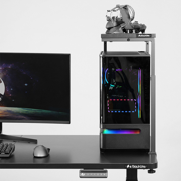 「BHP-50R」3本脚で視界を遮らないPC上ラック登場―フィギュアケース連結で空中展示ものスクリーンショット2