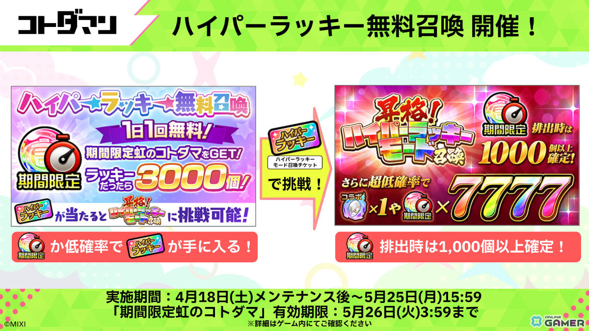 「コトダマン」8周年イベント開幕！ンヘループ（天佑）登場＆虹のコトダマ5000個配布のスクリーンショット17