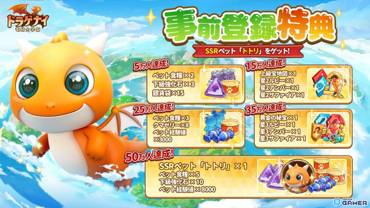 「ドラゲナイ：竜騎士学園」配信開始！SSRペット「トトリ」＆★7竜獣が無料入手のスクリーンショット5