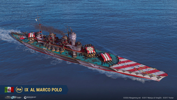 「World of Warships」×「アズールレーン」第八波開催!―「AL Marco Polo」など6隻のコラボ艦艇とTashkentら8名の艦長が6月18日まで登場のスクリーンショット1