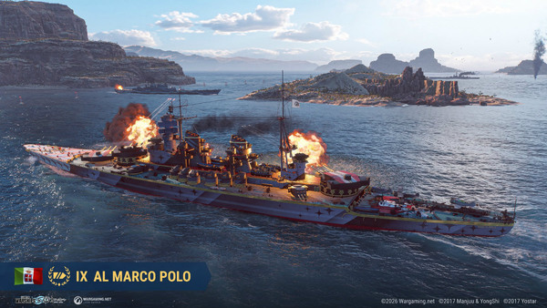 「World of Warships」×「アズールレーン」第八波開催!―「AL Marco Polo」など6隻のコラボ艦艇とTashkentら8名の艦長が6月18日まで登場のスクリーンショット2