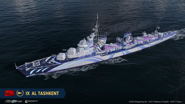 「World of Warships」×「アズールレーン」第八波開催!―「AL Marco Polo」など6隻のコラボ艦艇とTashkentら8名の艦長が6月18日まで登場のスクリーンショット3