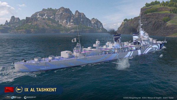 「World of Warships」×「アズールレーン」第八波開催!―「AL Marco Polo」など6隻のコラボ艦艇とTashkentら8名の艦長が6月18日まで登場のスクリーンショット4
