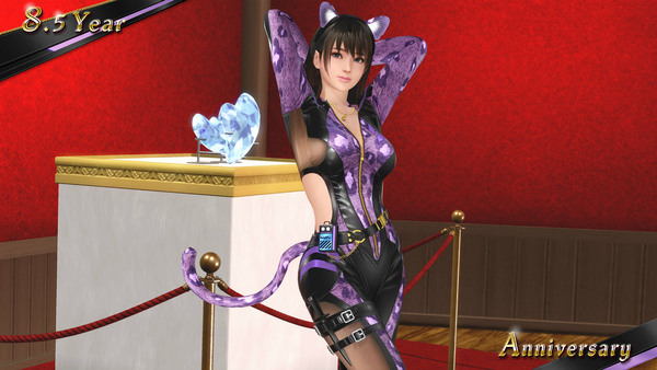 「DEAD OR ALIVE XVV」8.5周年で最大100連無料!怪盗風SSR水着「クワイエット・ノワール」が登場のスクリーンショット1
